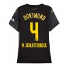 Borussia Dortmund Nico Schlotterbeck #4 Bortedrakt Kvinner 2024-25 Kortermet